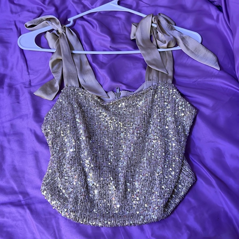 Gold Sparkly Top